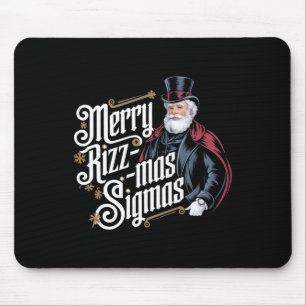 Merry Rizzmas Sigmas Funny Santa Claus Alpha Gen Mouse Mat