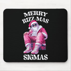Merry Rizzmas Sigmas Santa Rizzler Youth Kids Teen Mouse Mat