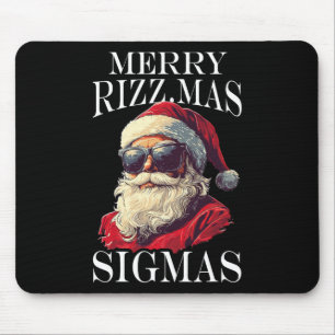 Merry Rizzmas Sigmas - Xmas Christmas Santa Claus  Mouse Mat