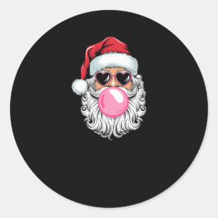 Merry Rizzmas Skibidi Santa Funny Xmas Meme Classic Round Sticker