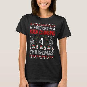 Merry Rock Climbing Christmas Ugly Sweater Outdoor