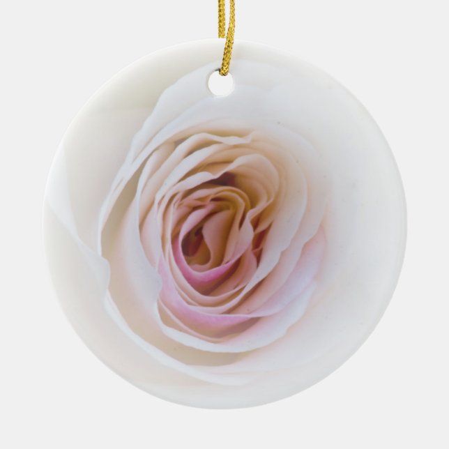 Merry Rose Christmas Ornament (Front)