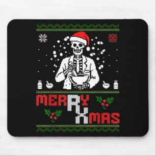 Merry Rx Mas Skeleton Pharmacist Pharmacy Tech Ugl Mouse Mat