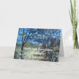 Merry San Bernardino Mountains Christmas Holiday Card