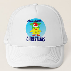 ♫♥Merry Santa Chicken Hilarious Trucker Hat♥♪ Hat