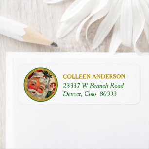 Merry Santa Claus Circle Return Address