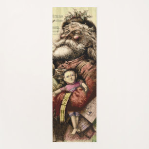 Merry Santa Claus Tree Classic Illustration Yoga Mat