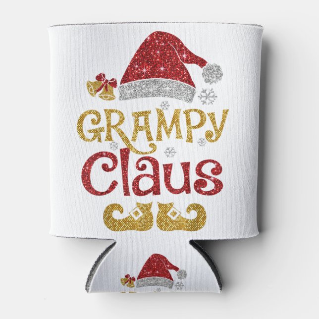 Merry santa grampy claus christmas family s can cooler (Front)