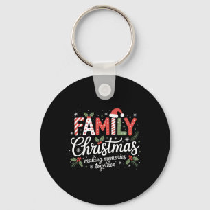 Merry Santa Hat Family Christmas Matching Xmas Out Key Ring