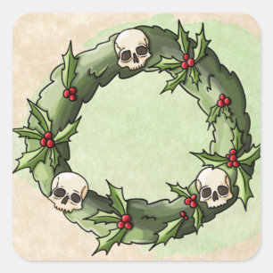 Merry Scary Christmas Labels