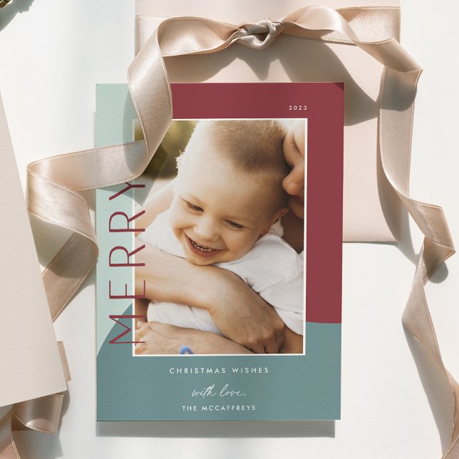 Merry Shades | Vertical Photo Holiday Card (Creator Uploaded)