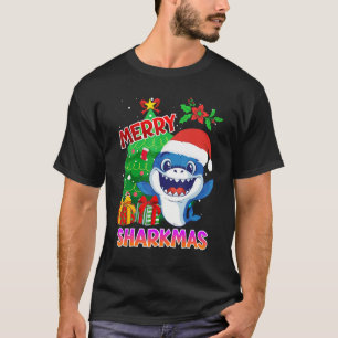 Merry Sharkmas Christmas shark diver Christmas T-Shirt