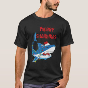 Merry Sharkmas Christmas Shark T-Shirt