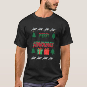 Merry Sharkmas T-shirt 