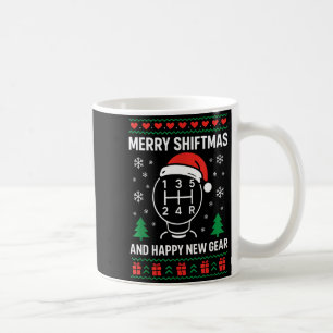 Merry Shiftmas And Happy New Manual Driver Christm Coffee Mug