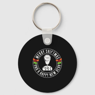 Merry Shiftmas Manual Transmission Christmas Theme Key Ring