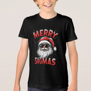 Merry Sigmas Funny Gen Alpha Middle School Christm Tri-Blend Shirt