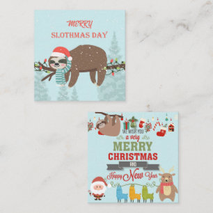 Merry Slothmas Card