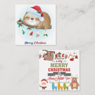 Merry Slothmas Card