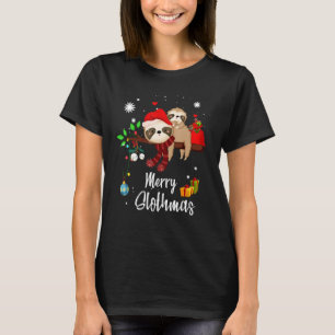 Merry Slothmas Christmas Pajama For Sloth 2 T-Shirt