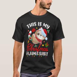 Merry Slothmas Christmas Pajama for Sloth Xmas T-Shirt