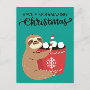 Merry Slothmas Postcard
