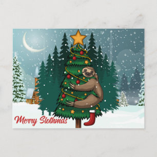 Merry Slothmas Postcard