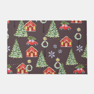 Merry Slothmas Sloth Cute Xmas Christmas     Doormat