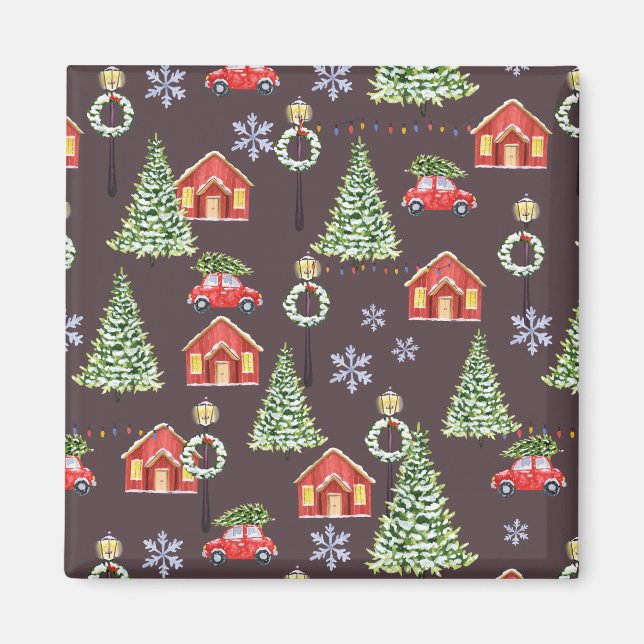 Merry Slothmas Sloth Cute Xmas Christmas    Magnet (Front)