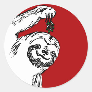 Merry Slothmas Stickers for your Slothmas Cards!