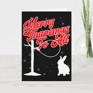 Merry Snaremas To All - Wire Snare Christmas  Card
