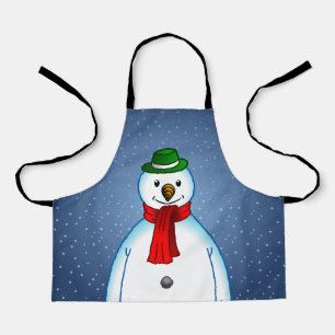 Merry Snowman Apron