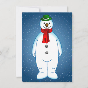 Merry Snowman Holiday Card
