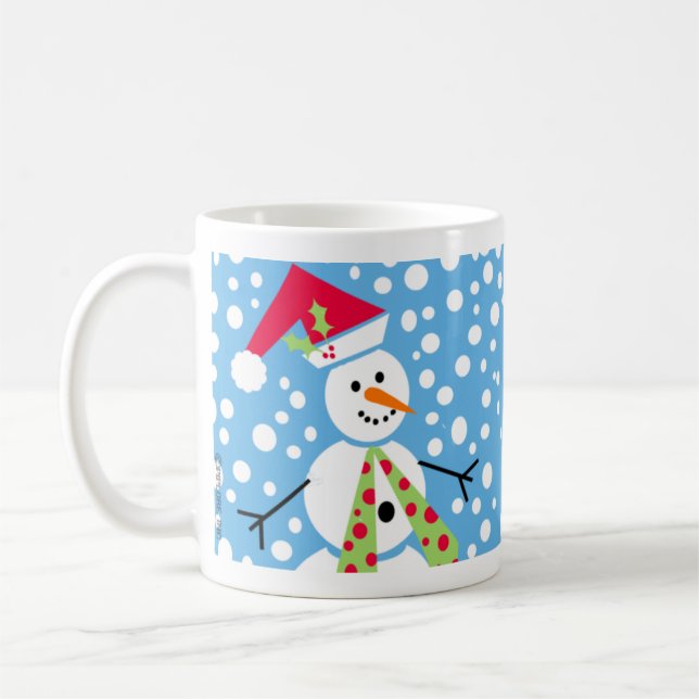 Merry Snowmen Mug (Left)