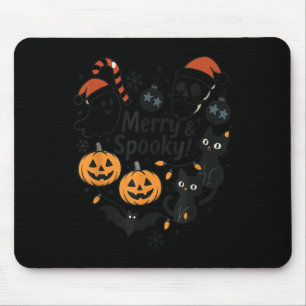 Merry Soky Halloween Christmas Cute Cats Pumpkins Mouse Mat
