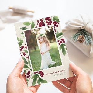 Merry Sprigs   Holiday Photo Card