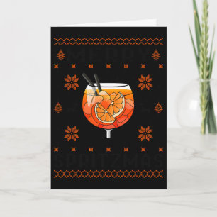 Merry Spritzmas X Ho Ho Holy Aperoly Xmas Club Chr Card
