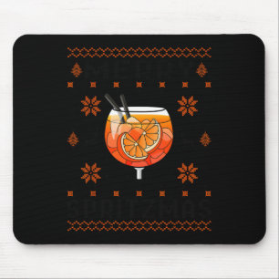 Merry Spritzmas X Ho Ho Holy Aperoly Xmas Club Chr Mouse Mat
