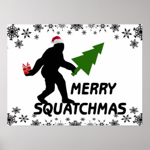 Merry Squatchmas Poster