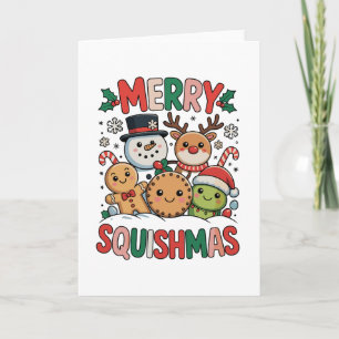 Merry Squishmas Squish Squad Christmas Xmas Holiday Card