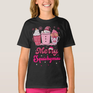 Merry Squishymas Pink Milkshakes T-Shirt