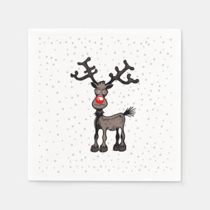 Merry Stressmas with Rudolph Napkin