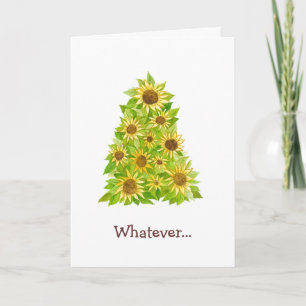 Merry Sunflower Whatever Card