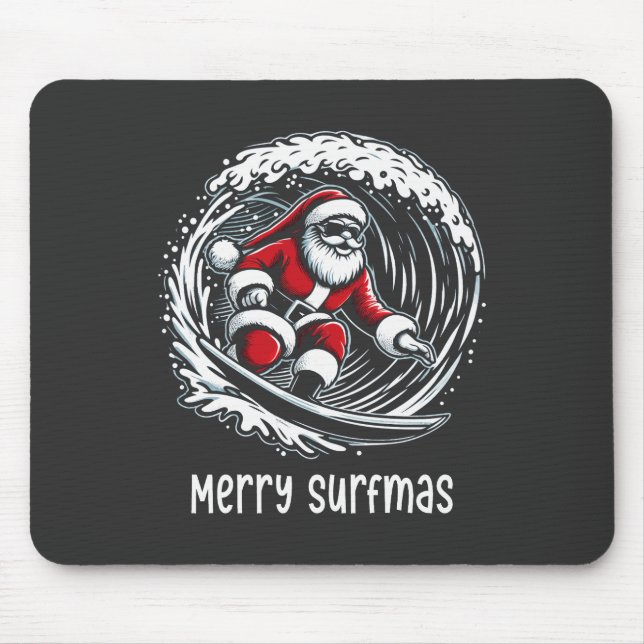 Merry Surfmas Mouse Mat (Front)