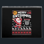 Merry Swishmas Basketball Ugly Christmas Xmas  Calendar<br><div class="desc">Merry Swishmas Basketball Ugly Christmas Xmas</div>