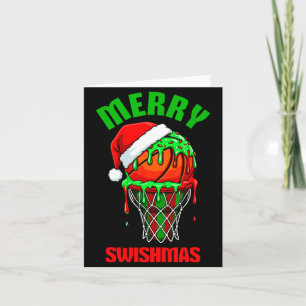 Merry Swishmas Basketball Ugly Christmas Xmas Men  Card