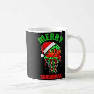 Merry Swishmas Basketball Ugly Christmas Xmas Men  Coffee Mug