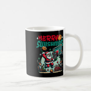 Merry Swishmas Christmas Xmas Basketball Funny Coffee Mug