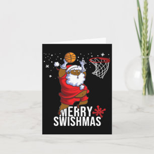 Merry Swishmas Santa Bysketbyll Christmas Pyjamas  Card
