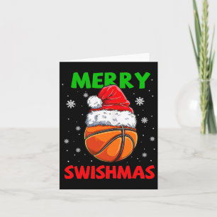 Merry Swishmas Santa Bysketbyll Christmas Pyjamas Card